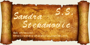 Sandra Stepanović vizit kartica